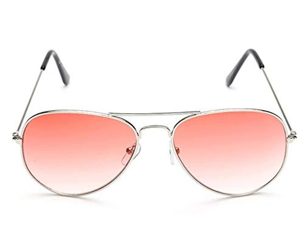 DEVEW यूनीसेक्स वयस्क एविएटर सनग्लास - Free Size, लाल