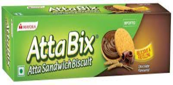 Mayora Atta Bix Sandwich Biscuit - Chocolate Flavoured, 115 g