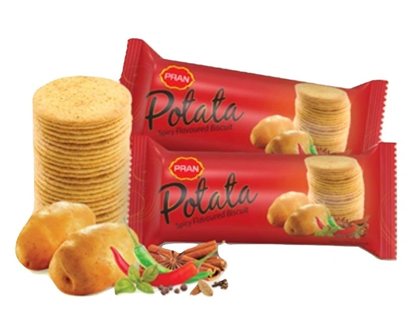 PRAN POTATO SPICY BISCUIT 100G