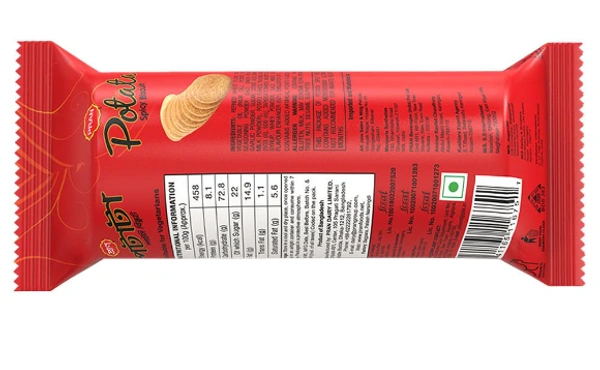 PRAN POTATO SPICY BISCUIT 100G