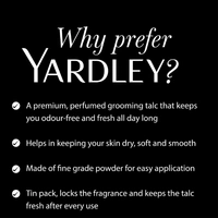 Yardley London Elegance Deodorizing Talc for Men, 100g