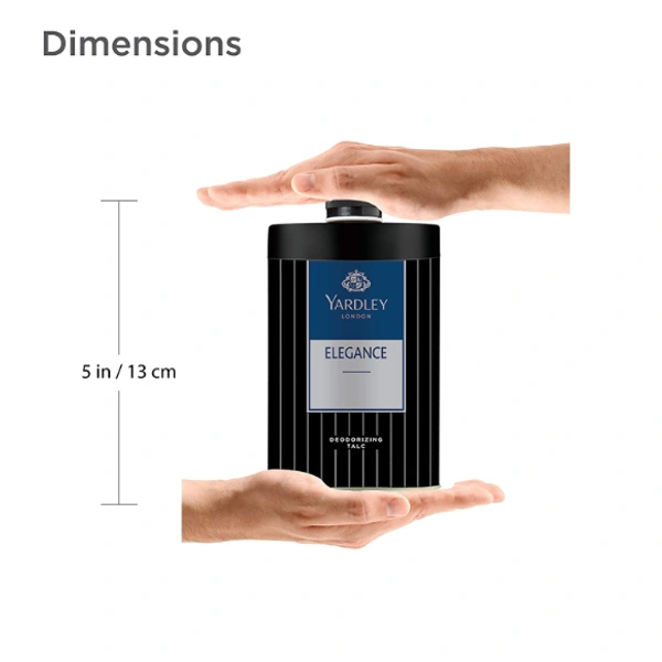 Yardley London Elegance Deodorizing Talc for Men, 100g