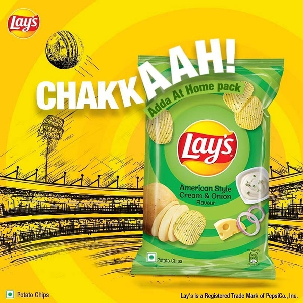 Lays Lay's American Style ,Cream & Onion 52g