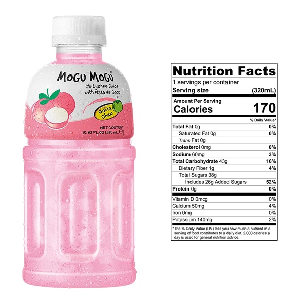 Mogu Mogu Lychee 320ml
