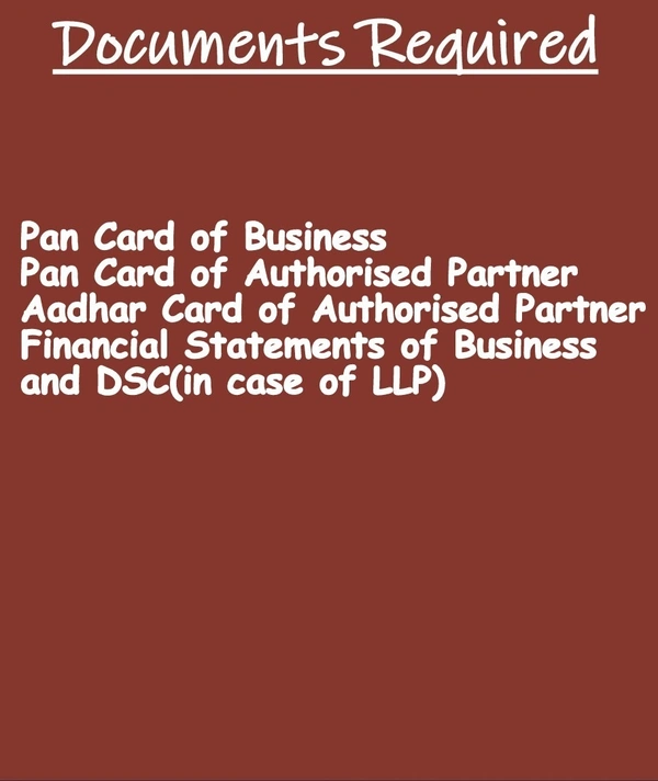 ITR-5 (For LLP & Partnership Firm) - https://forms.gle/PoDYzpTMhsk22AvAA, mail to eprecust@gmail.com