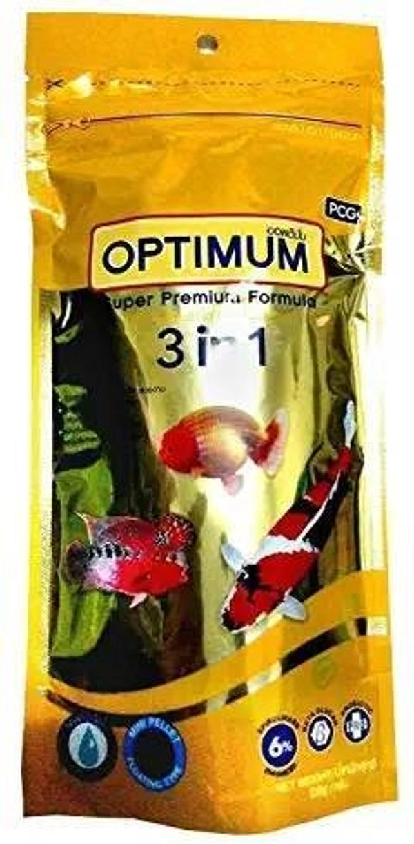 OPTIMUM 3 IN 1 FISH FOOD | 100gm - 100 Gm