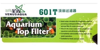 Venus Aqua 601T Top Filter For Aquarium|Free Sponge|Power:25 Watt, F. Max.:1500 L/H - 601T/25 Watt