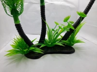 Artificial Coconut Tree | Aquarium And Home Decorative Item - Green, 12 Inch
