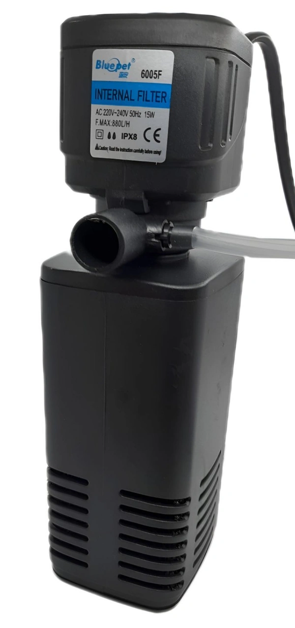 Aquarium Internal Filter / Power Filter | BLUEPET 6005F | Power: 15 W_F.Max: 880L/H - 6005F