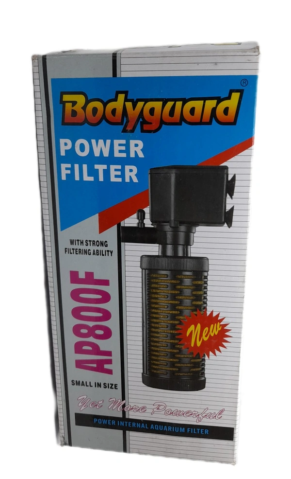 Powerful Aquarium Internal Filter/ Power Filter | Body Guard AP 800F |Power: 13/14 W_F. Max: 500 L/H - AP800F