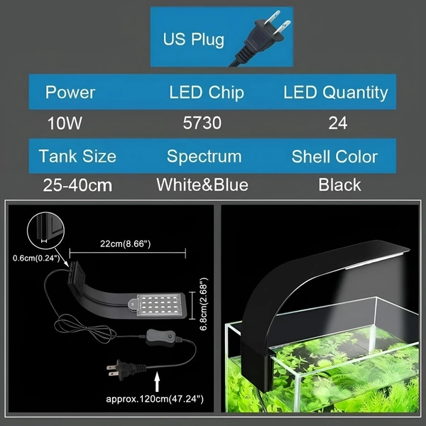 X 5 Light For Planted Aquarium|10 Watt - X-5/10 W