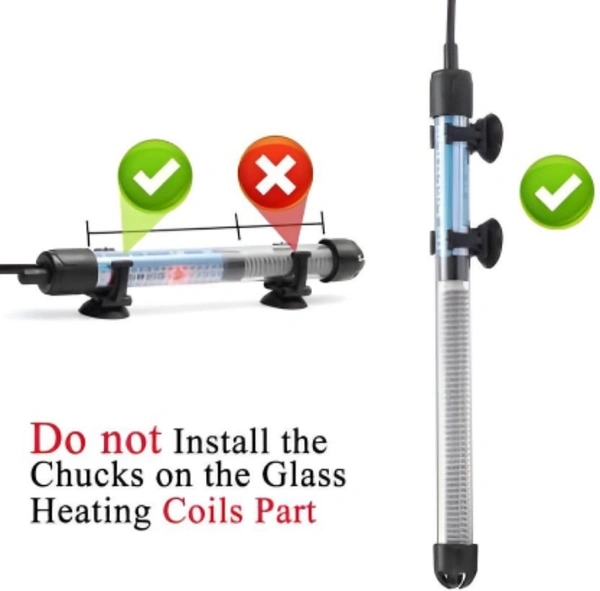 RS Aquarium Heater 300 Watt | Fully Submersible | Auto Cut Off Facility | Adjustable Temperature With Indicator Light - 75 Watt