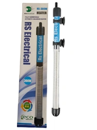 RS Aquarium Heater 300 Watt | Fully Submersible | Auto Cut Off Facility | Adjustable Temperature With Indicator Light - 300 Watt
