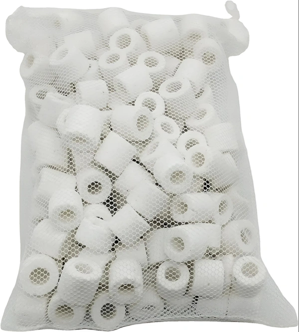 Ceramic Ring For Aquarium Filter Media Use|With Bag - 1 Kg