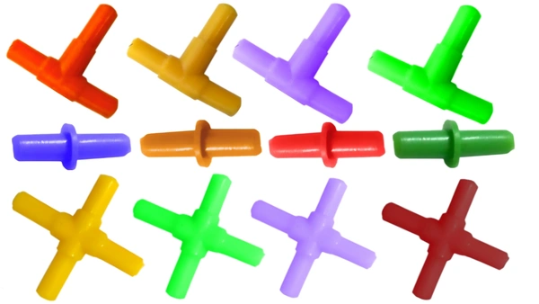 Pipe Connector / Joiner - 3 Type 12 Pieces