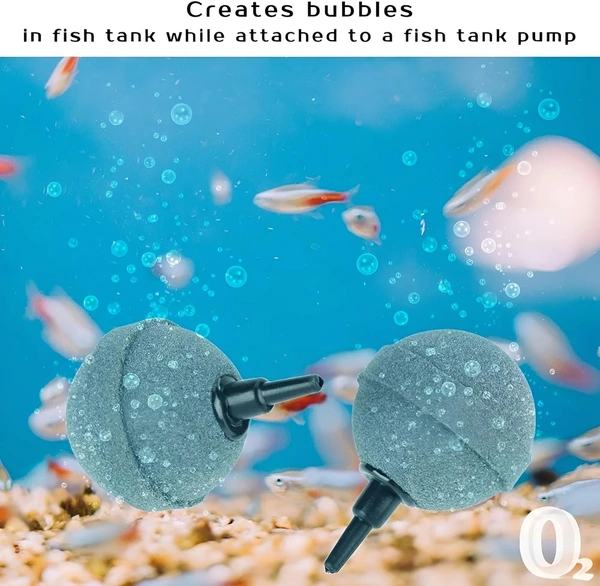 Medium Size|Air Stone|Bubble Stone|Oxygen|Ball - 6 Nos