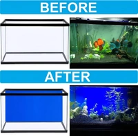 Blue Vinyl Paper 4 Sq. Feet(2/2) For Wrapping Aquarium Background | Height: 2 Feet - (Length 2 / Height 2) Feet - 4 Sq. Ft.