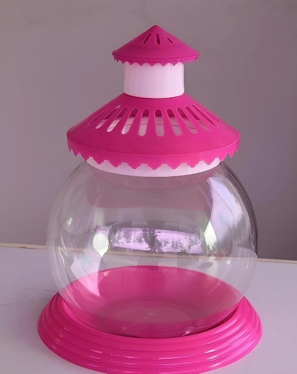 10 Inch Glass Bowl Aquarium With Cover - 10 Inch / 4.5 Liter