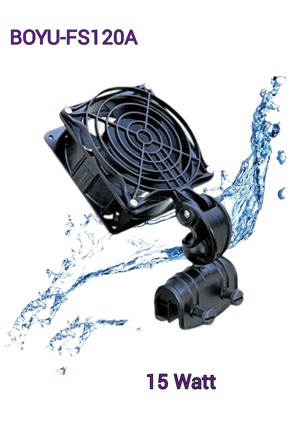 BOYU Aquarium Cooling Fan FS 120A – Powerful Clip-On Chiller for Tropical Tanks - FS 120A