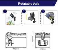 BOYU Aquarium Cooling Fan FS 120A – Powerful Clip-On Chiller for Tropical Tanks - FS 120A