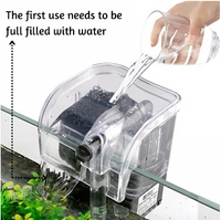 RS RS-800A Hang-On Aquarium Filter – 2.5W Silent 3-Stage Filtration | 280L/H with Surface Skimmer & Flow Control - 2.5W, RS 800A
