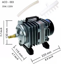 ACO-003 35W Electromagnetic Air Pump - Industrial High-Pressure Oxygen Compressor & Aerator for Large Aquariums, Fish Farms, and Hydroponics - ACO 003, 35 Watt