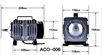 ACO-006 80W Electromagnetic Air Pump - Industrial-Grade Oxygen Compressor & Aerator for Large Scale Ponds, Fish Farms, and Hydroponics - ACO 006, 80 Watt