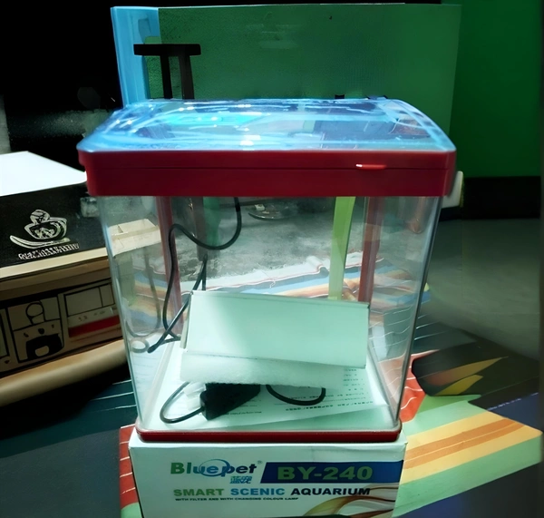 Blue Pet Bluepet BY-240 Smart Scenic Aquarium: All-in-One Fish Tank Kit with LED Light & Filter - BY 240