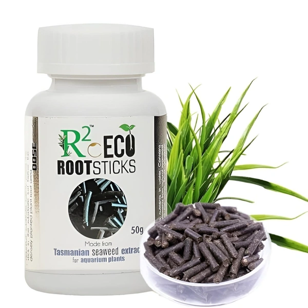 Aquatic Remedies R2O Eco Root Sticks for Aquarium Plants – Natural Seaweed Extract Fertilizer, Boosts Healthy Growth, 50g - 50 g