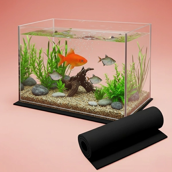 Premium Anti-Slip Aquarium Base Mat for Fish Tanks | 2 Feet Height | Shock-Absorbing, Waterproof & Vibration-Proof Pad - 2 Feet Height - Running Feet(Length)