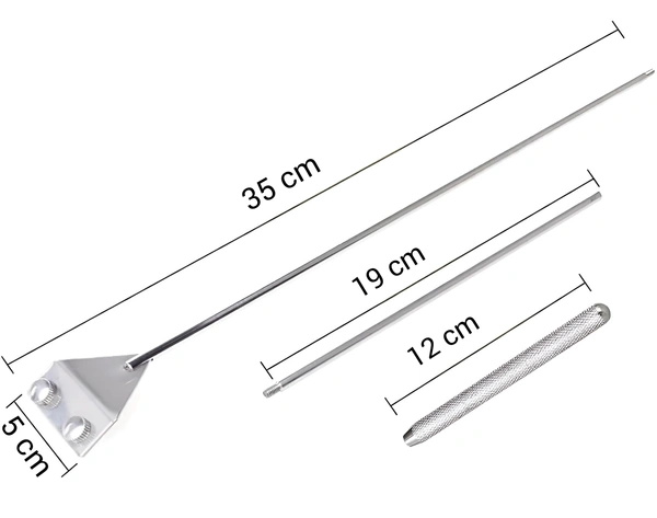 Stainless Steel Aquarium Algae Scraper with Razor Blade | Heavy-Duty Glass Cleaner Tool for Fish Tanks