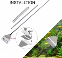 Stainless Steel Aquarium Algae Scraper with Razor Blade | Heavy-Duty Glass Cleaner Tool for Fish Tanks