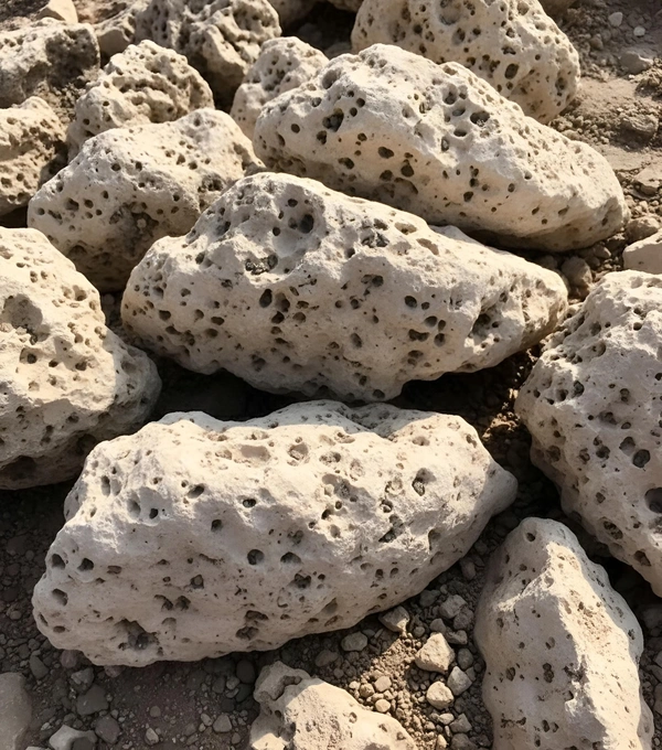 Holey Limestone Aquarium Rock | Natural Porous Stone for Aquascaping & Home Garden Decor - 5 Kg