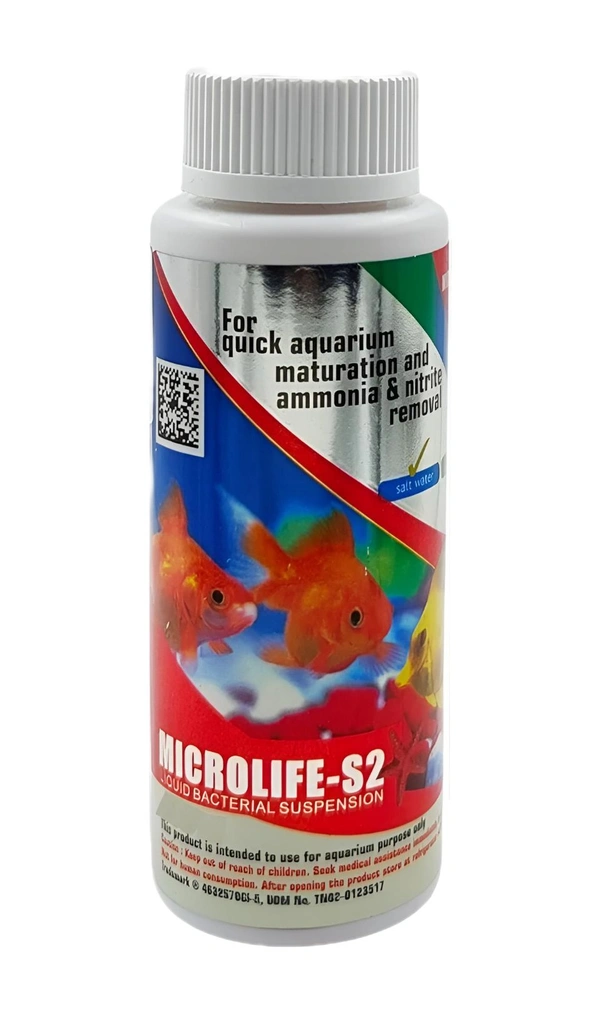 Microlife-S2 120 ml | For Quick Aquarium Maturation and Ammonia & Nitrite Removal - 120 ml
