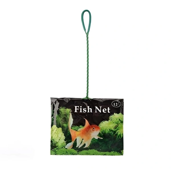 Fish Catching Net For Aquarium Purposes - 12 Inch, Green