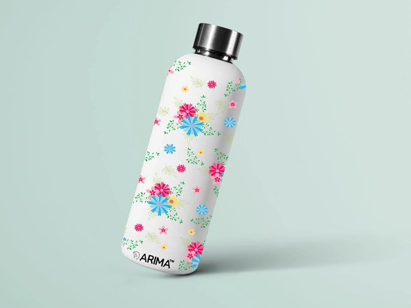 ARIMA 980ml Arima UV & 3D Printed - Blue Pink Flower - White - WHITE, https://youtu.be/Dgdem09WjXg, 0.32