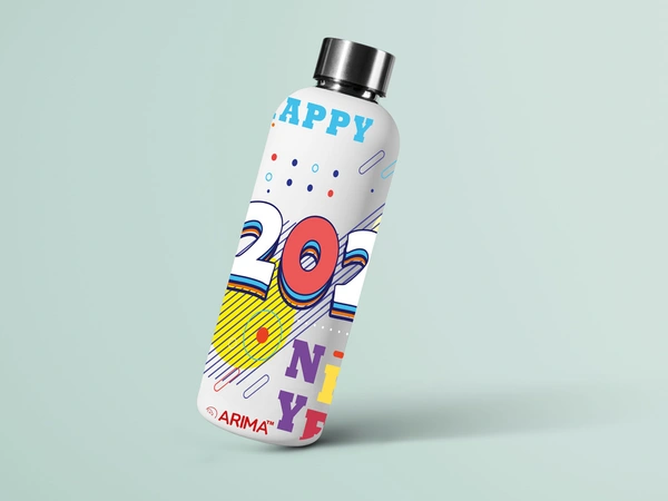 ARIMA 980ml Arima UV & 3D Printed - Happy New Year 2022 - White - WHITE, https://youtu.be/Dgdem09WjXg, 0.32