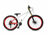 Custom Build mtb stunt cycle White and Red combination with Alloy-steel body