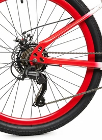 Custom Build mtb stunt cycle White and Red combination with Alloy-steel body