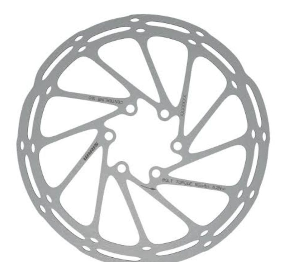 SRAM CENTRELINE 203MM DISC BRAKE ROTOR HYDRAULIC DISC BRAKES AND