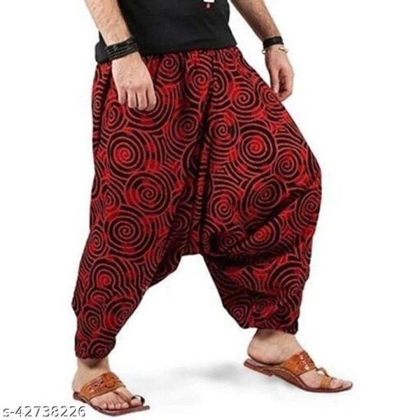 Hareem Unisex Hareem Pants/Lowers - Red, Free Size (Waist Size: 34 in, Length Size: 38 in, Hip Size: 44 in) 