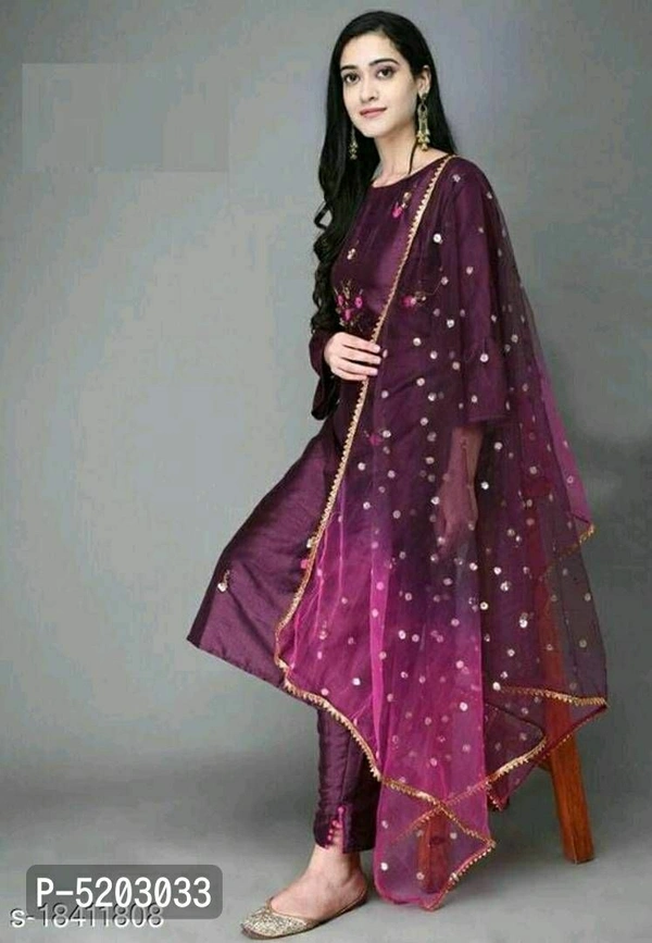 Kurti Bottom With Dupatta Set - Within 7 days of delivery. Full refund., Free shipping, XL