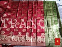 Tranoli Art Silk Woven Design Saree With Blouse Piece - Free shipping