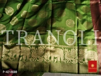 Tranoli Art Silk Woven Design Saree With Blouse Piece - Free shipping