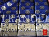 Tranoli Art Silk Woven Design Saree With Blouse Piece - Free shipping