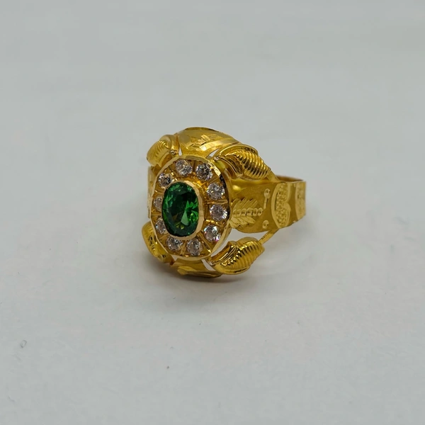 702 Handmade Ring Stn - 22K, 3.500