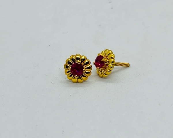 603 Size 7.5 Mm - 22K, Red, 1.210 Gram