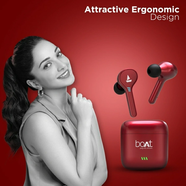 BoAt boAt Airdopes 431 / Airdopes 433 Bluetooth Headset Red ♥️ - Red