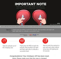 BoAt boAt Airdopes 431 / Airdopes 433 Bluetooth Headset Red ♥️ - Red