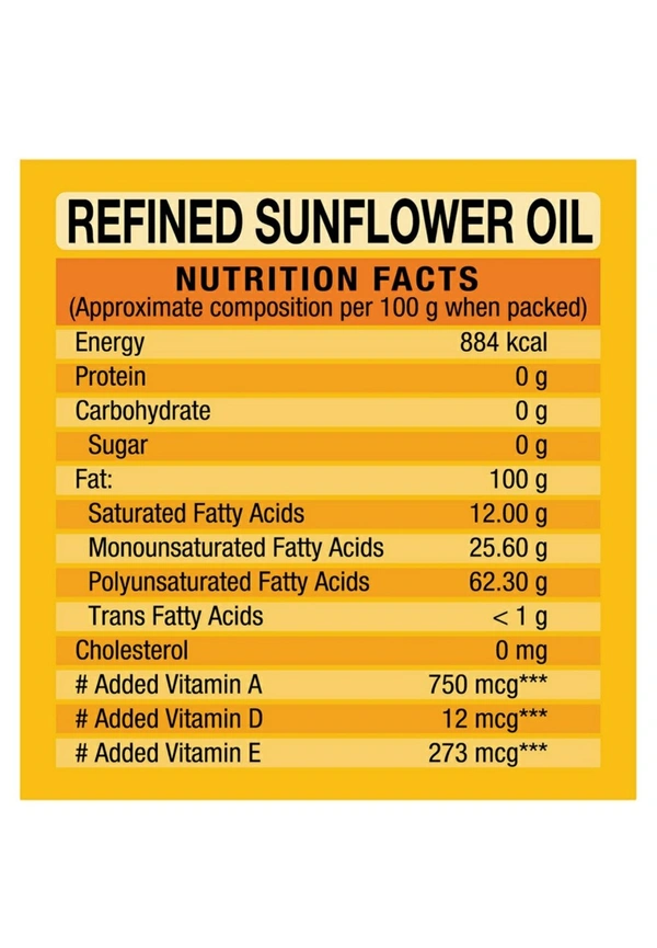 Gemini Refined Sunflower 🌻 Oil - 5 L